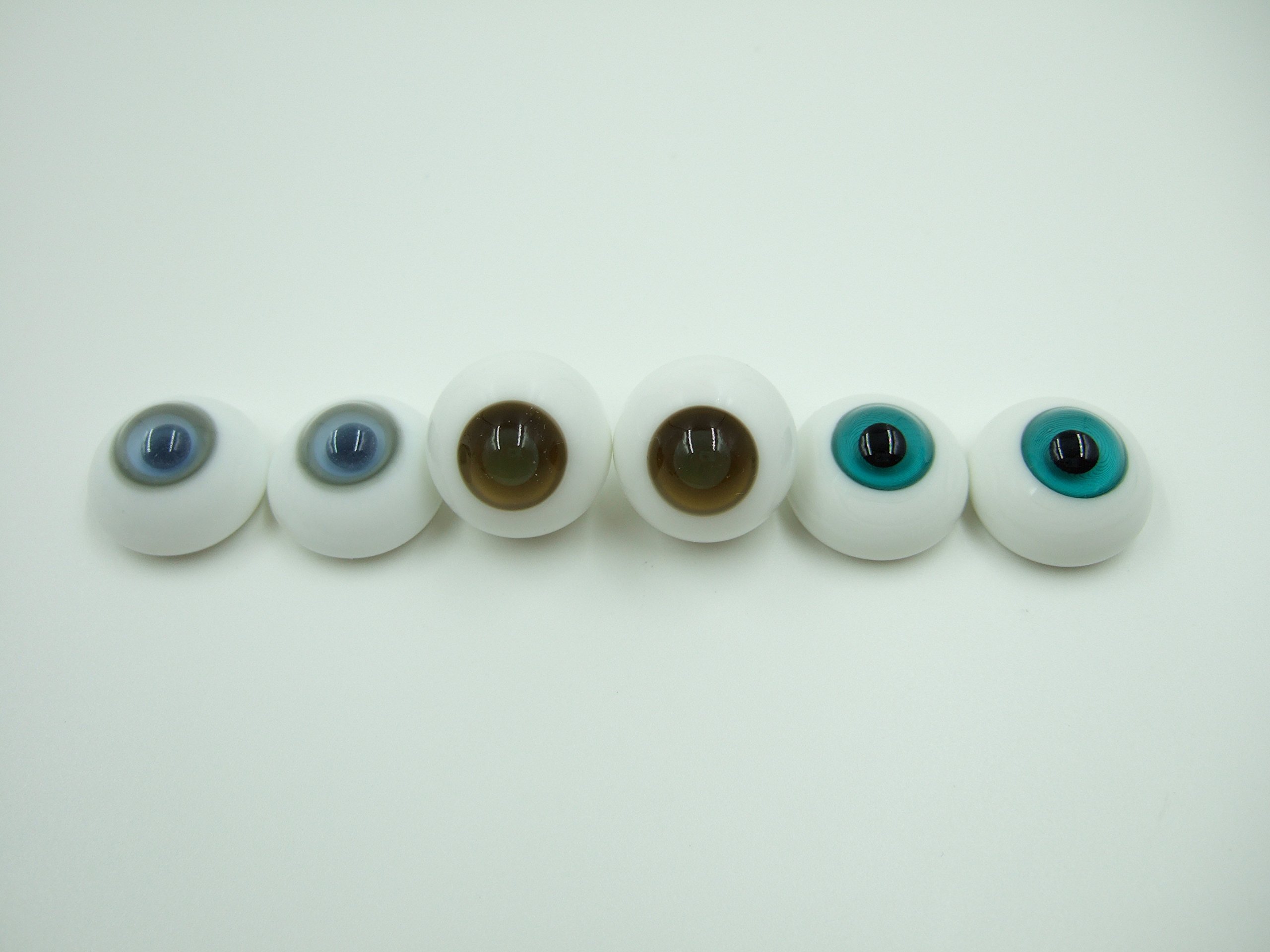 Amazon | ドールアイ グラスアイ ガラス製 ハンドメイド 20mm 3組6個